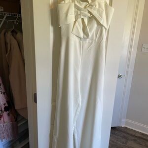 DO+BE White Strapless Jumpsuit